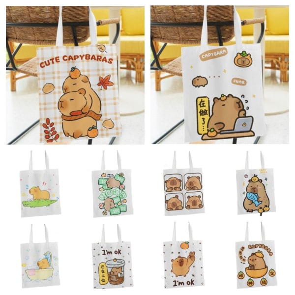 Kangaskassi Sarjakuva Capybara Tote 10 10 10