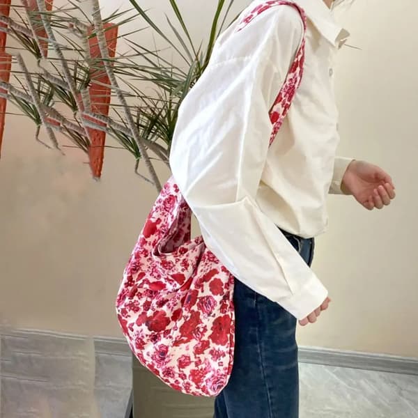 Canvas Tote Bag Print Skuldervesker 2 2 2