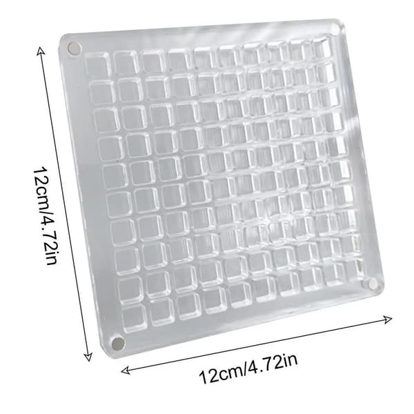 Magnetisk Snäckskalsdisplaybox Snäckskalsförvaringsbox 64 GRID 64 64 grid