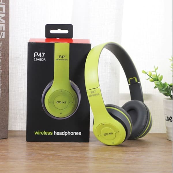 Bluetooth Hodetelefon Sammenleggbare Headset GRØNN green