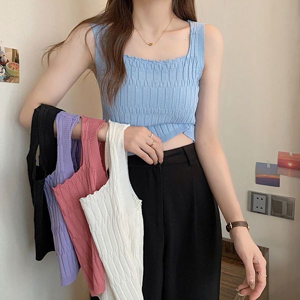 Strappy Tank Topit Hottie Sling ROSE RED rose red