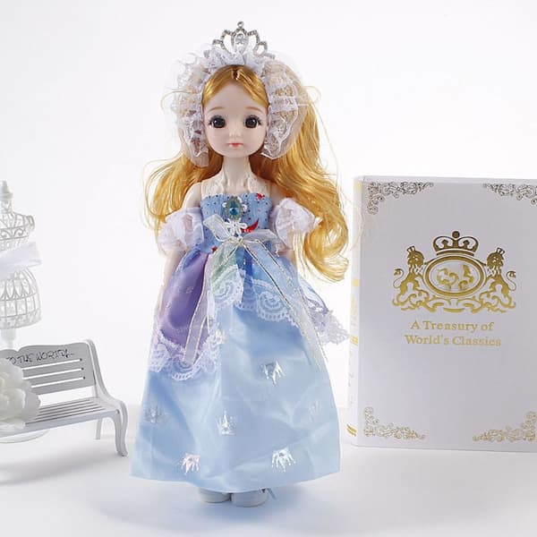 30 cm T-skjorte og prinsessekjoler til jentedukke 1 1 1