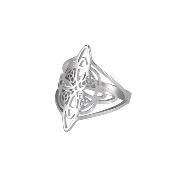 Hekseknute Ring Fingerringer SØLV 9 silver 9