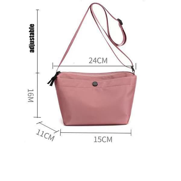 Crossbody Taske Nylon Casual Tasker SORT black