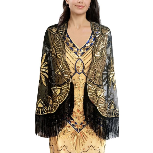 Flapper sjal Paillet sjal FARVE 4 FARVE 4 Color 4