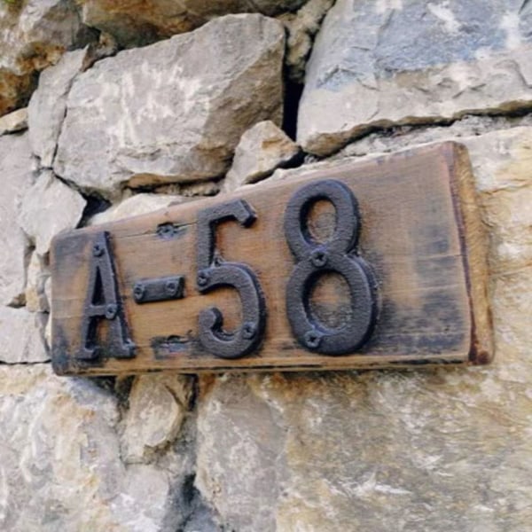 Digital husnummeridentifikasjon 3D dimensjonsdørskilt 5 5 5