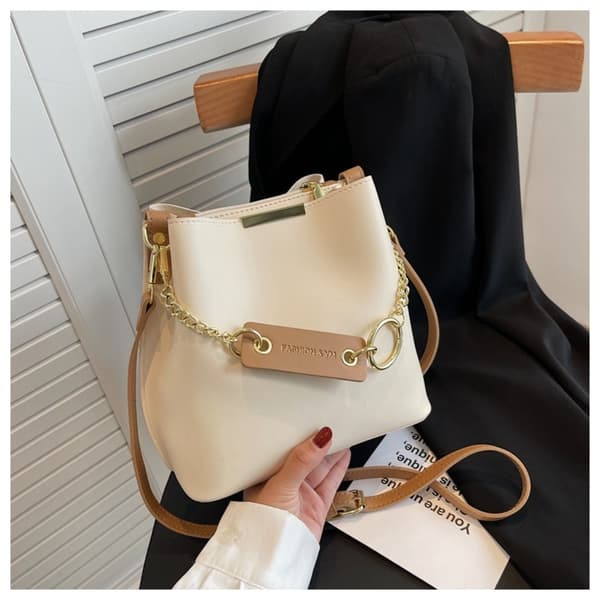 Dame Skuldervesker Bøtteveske BEIGE Beige