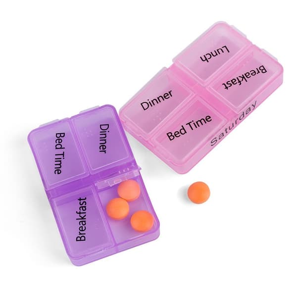 7-dagers pilleboks tablettorganisator medisinholder