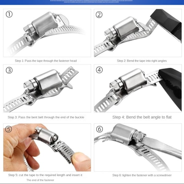 Slangeklemmestrop bilbrændstofrørclips 2M & 5 SNAP 2M & 5 SNAP 2M & 5 Snap