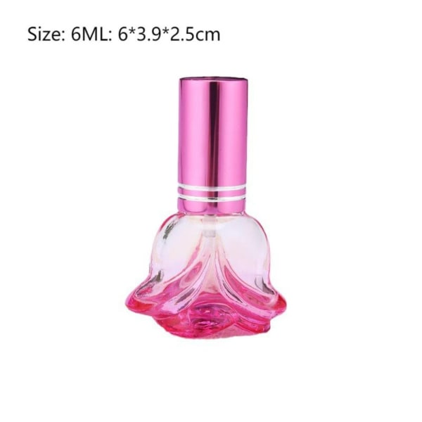 6 ml parfymflaska kosmetiska behållare ROSA pink