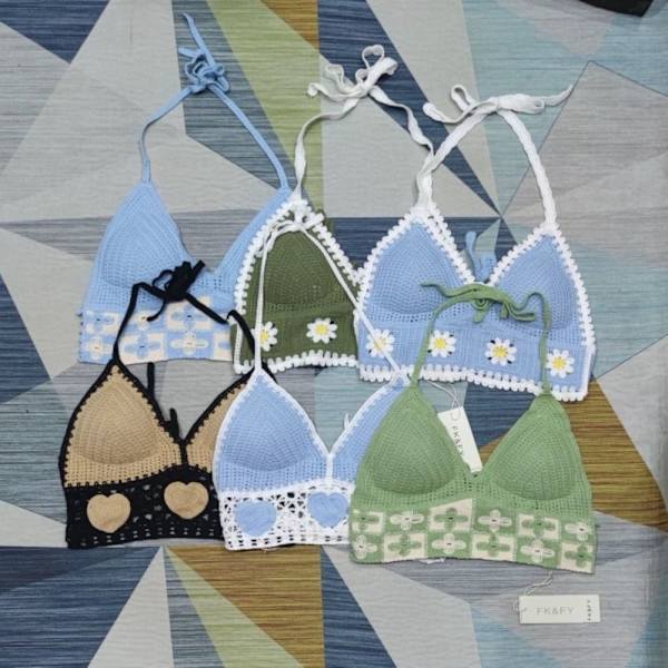 Naisten uima-asut Top Beach Wear -asut SYDÄMENSININEN SYDÄMENSININEN Heart-Blue
