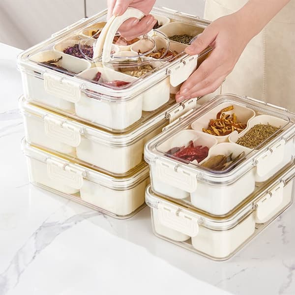 2 st Snackbox Behållare Grönsakslåda Fruktlåda White 2 Pcs-2 Pcs