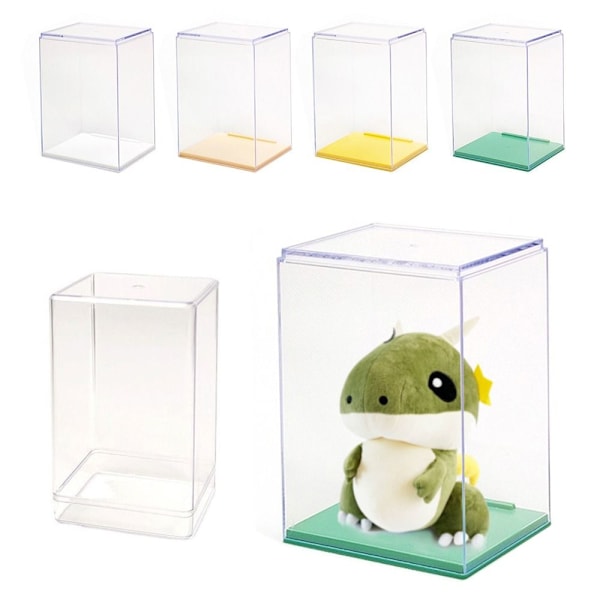 Förvaringsbox Docka Display Box TRANSPARENT L transparent L