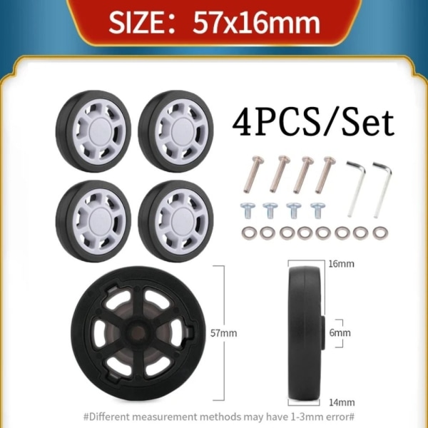 Bagagekuffert Wheel Silent Wheel FJ-57-16 FJ-57-16 FJ-57-16