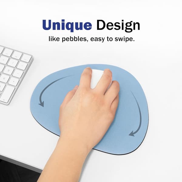 Musematte Liten Uregelmessig BLÅ Blue