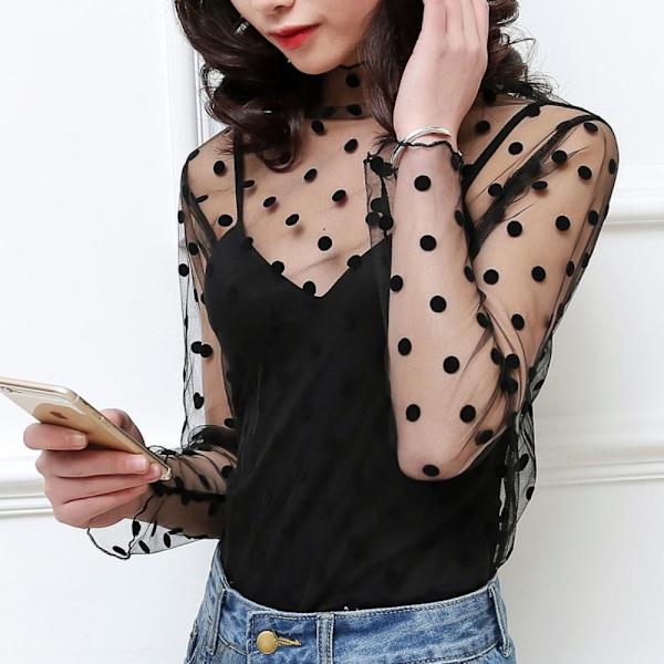 T-shirt toppe se gennem bluse 5 5 5