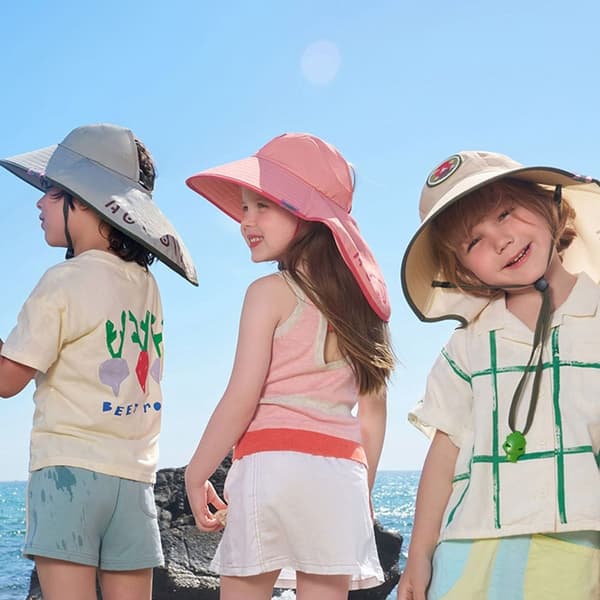 Barne-solhatt UV-beskyttelse ROSA pink