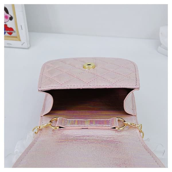 Mini Kedjeväska Crossbody Barnväska VIT white