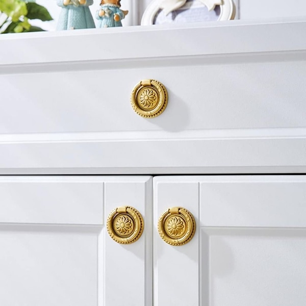 Ringar Guld Knoppar Låd Knoppar 1 PAR 1 Pair