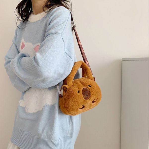 Capybara plysjryggsekk Capibala Crossbody Bag 1 1 1