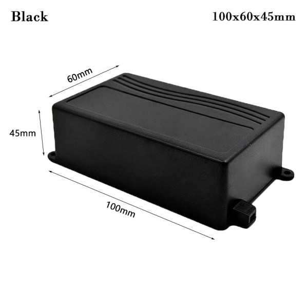 DIY Housing Instrument Electronic Project Box Electric Black 100x60x45mm