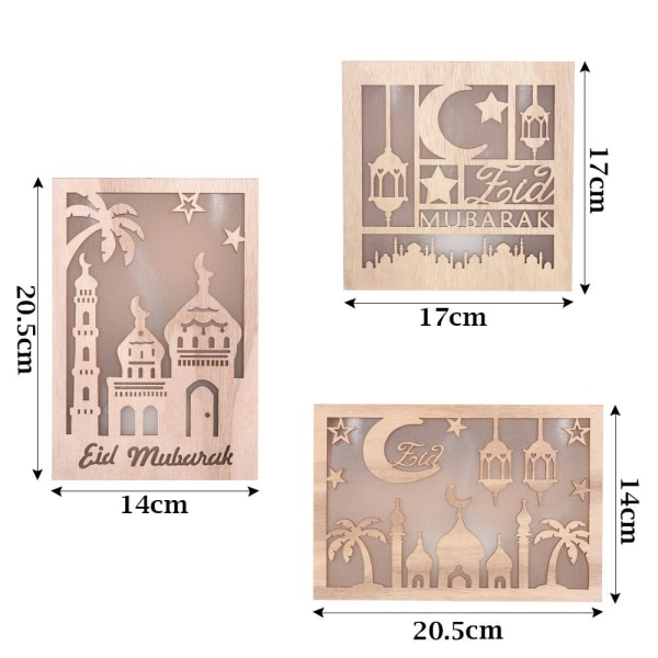 LED-lampor Eid Mubarak C C C