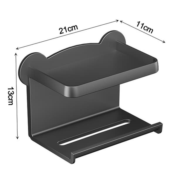 Papirhåndkleholder Baderomshylle GRÅ grey