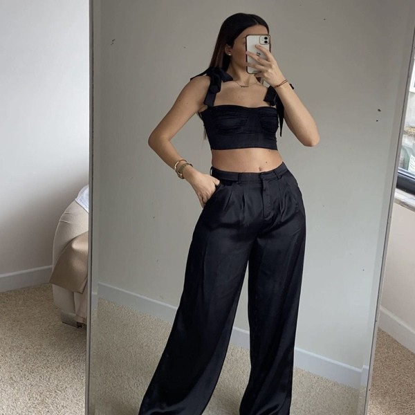 Tanktops Ærmeløse SORT L Black L