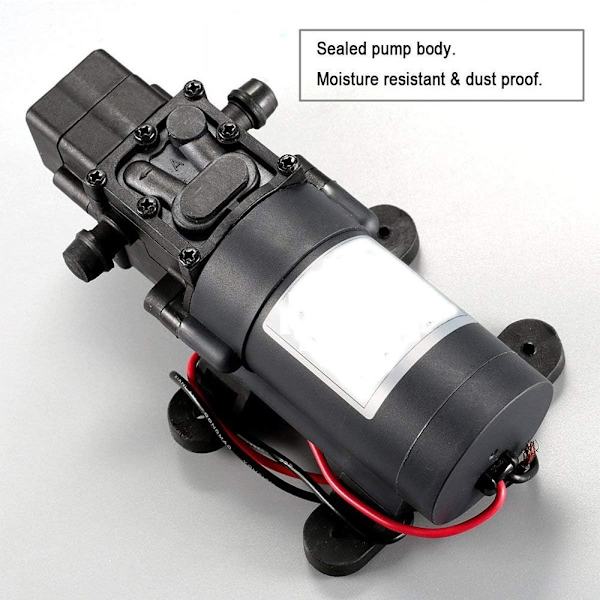 12V DC Vandoverførselspumpe Membranpumpe Selvansugende sprøjte