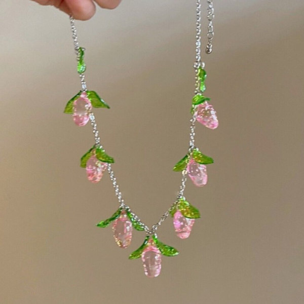 Halskæde Strawberry Chain Strawberry Halskæde Clavicular Chain