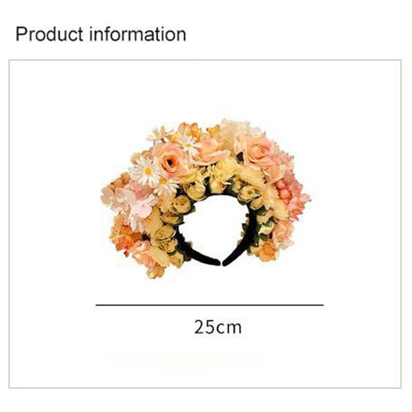 Simulerad Blomsterhuvudbonad Sidenblomma Hårnål B B B