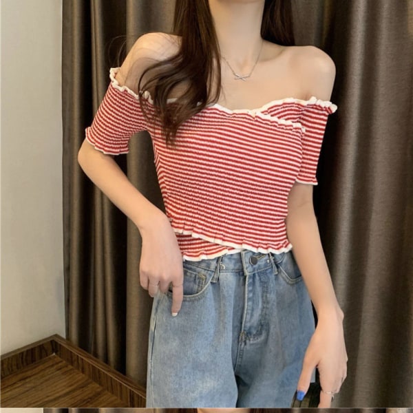 LyhythihaisetT-paidat Tube Top BLACK STRIPE BLACK STRIPE Black Stripe