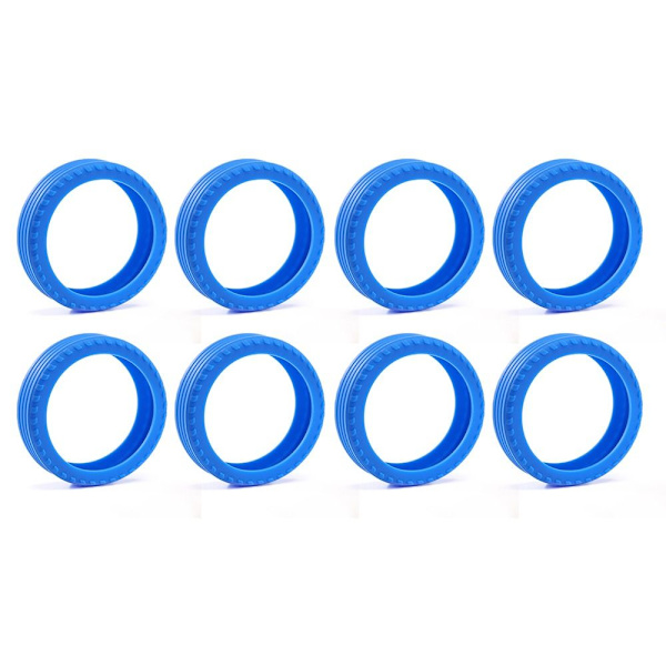 8 kpl / set Matkalaukkujen pyörän kengät Matkalaukun pyörien suoja Blue 8Pcs-8Pcs