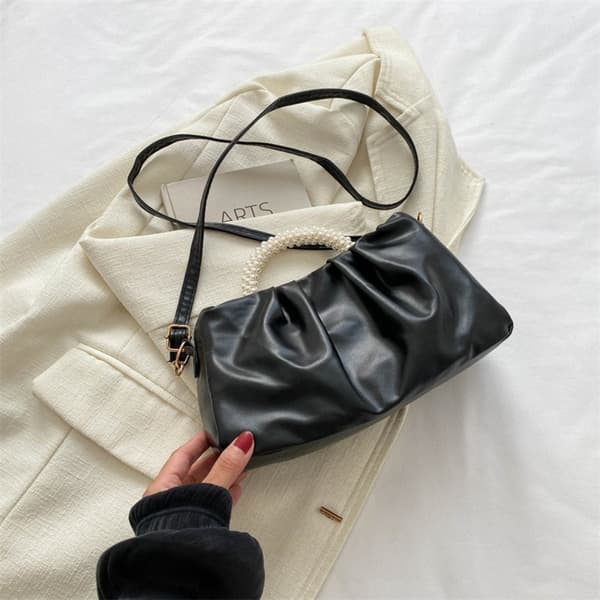 Perle Håndtaske Skuldertaske SORT Black