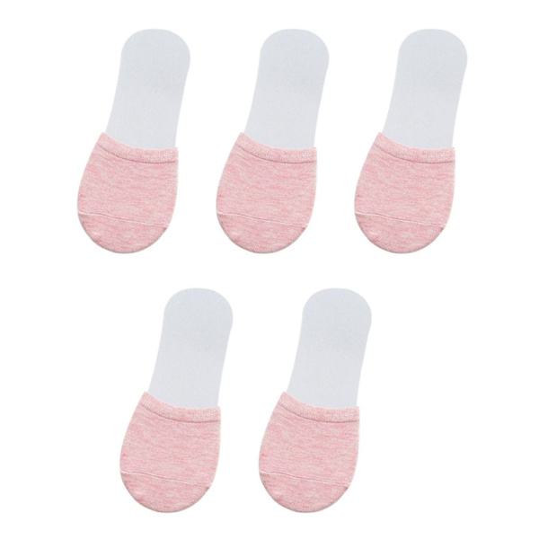 5 par framfotsstrumpor Halvfots cover ROSA pink