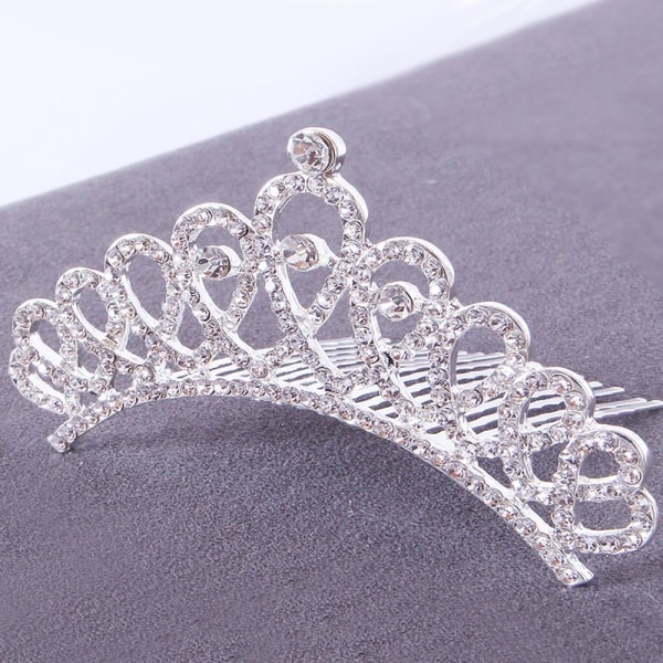 Princess Crystal Tiaras Crowns Hair Comb 3 3 3