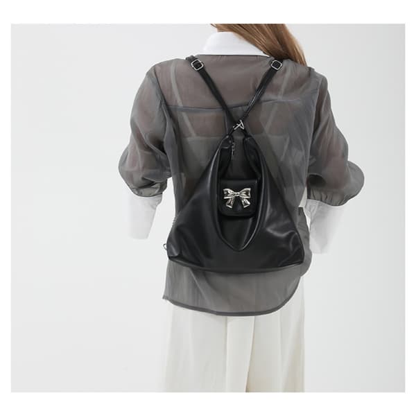 Sløyfe Håndveske Tote Bag SØLV Silver