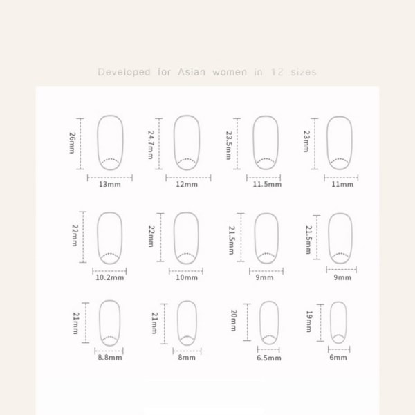 Falska naglar Fake Nials W1522 W1522 W1522