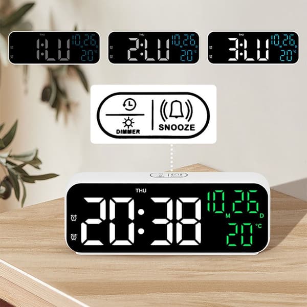 Elektronisk Klokke Digital LED Klokker 1 1 1