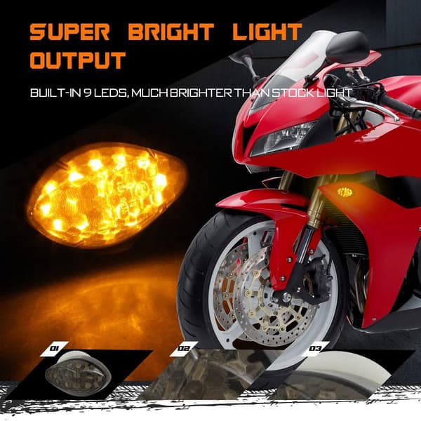 1 par LED-lampe blinklys STIL 2 STIL 2 Style 2