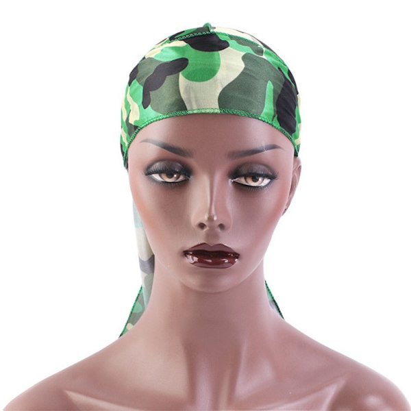 Silke Camouflage Durag Hip Hop kappehatt MULTICOLOR multicolor