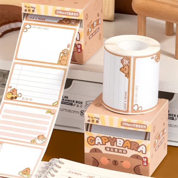 256 STK/Sett Memoblokk Klistrelapp 02 02 02
