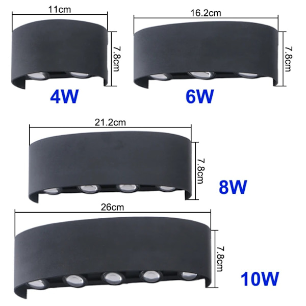 Seinävalaisin Sisätilojen sisustus VALKOINEN VALO 6W VALKOINEN VALO 6W white light 6W