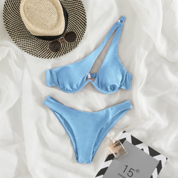 Bikini Badedragt Todelt Bikini BLÅ-L BLÅ-L Blue-L