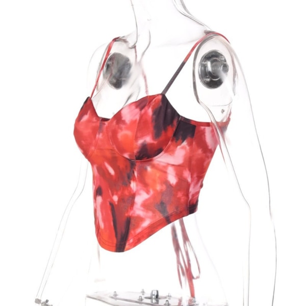 Print Tank Top Crop Top SS S