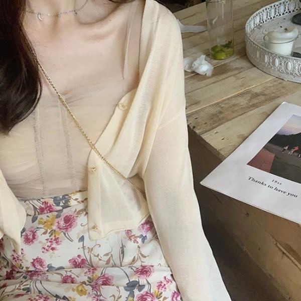 Strikket cardigan strikoverdele PINK Pink