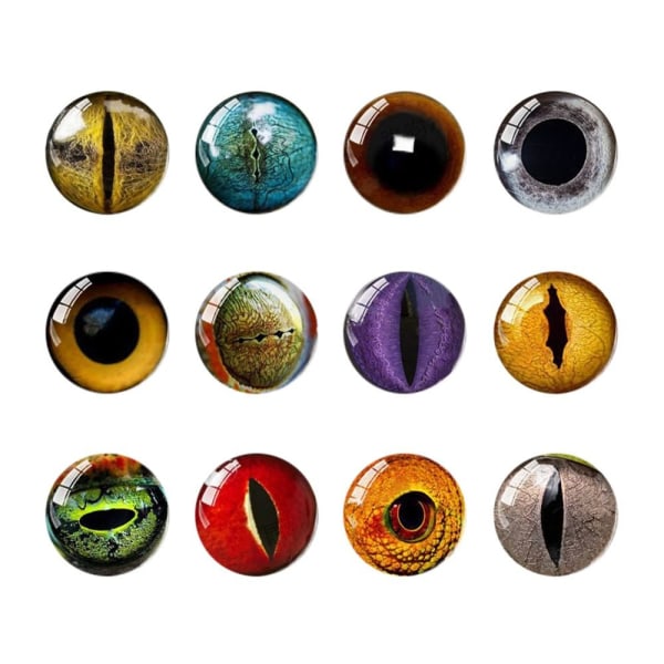 20 stk/10 par Øjne Håndværk Øjne Puppet Crystal Eyes FARVE color random6mm