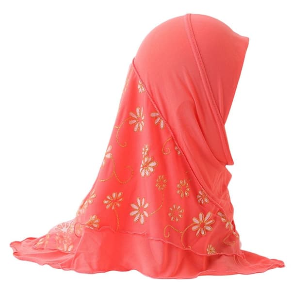 2-6 år gammel Hijab Hætte Tørklæde GRÅ Grey