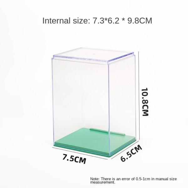 Opbevaringsboks Dukke Display Box GRØN L green L