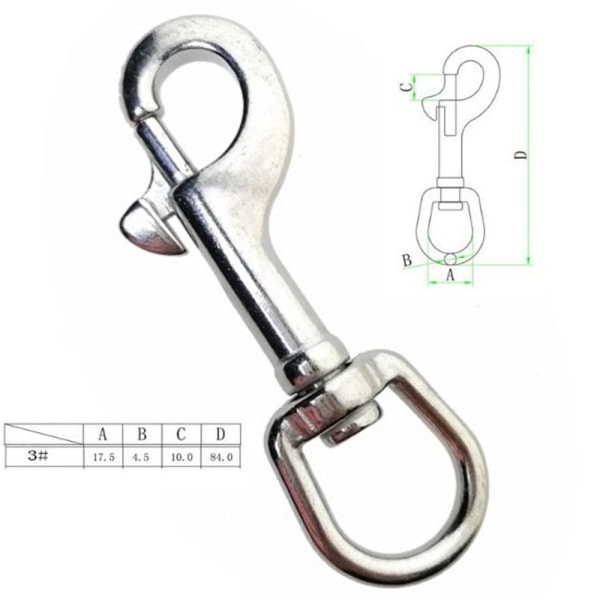 Øjebolt Snap Hook 3 3 3